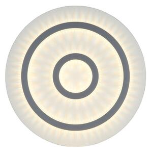 GLOBO 48042-40W JAYDEN stropní svítidlo D450mm LED 40W 4700/1300lm 3000-6500K bílá, šedá, křišťálový efekt, časovač, dálkový ovladač