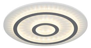 GLOBO 48042-40W JAYDEN stropní svítidlo D450mm LED 40W 4700/1300lm 3000-6500K bílá, šedá, křišťálový efekt, časovač, dálkový ovladač