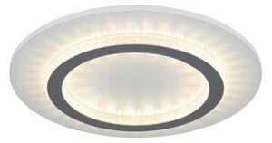 GLOBO 48042-24W JAYDEN stropní svítidlo D350mm LED 24W 3300/920lm 3000+4000+6500K bílá, křišťálový efekt