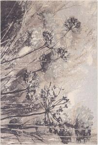 Krémovo-šedý vlněný koberec 133x180 cm Lissey – Agnella