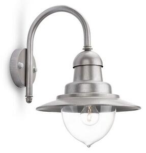 Philips 01652/52/PN Raindrop venkovní nástenné svítidlo 1xE27 IP44 nerez