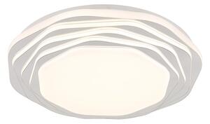 GLOBO 48036-36 FLORDELIS stropní svítidlo D480mm LED 36W 4479/1271lm 3000+4000+6000K bílá, chromová, switchdimmer