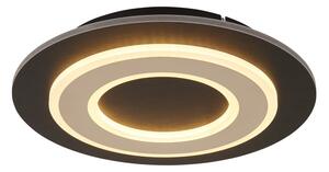 GLOBO 48032A-24 JAYDEN stropní svítidlo D320mm LED 24W 2100/710lm 3000K černá, tmavohnědá