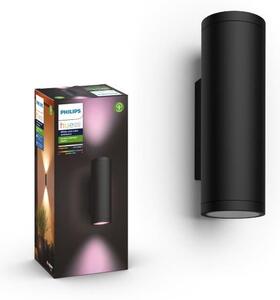 PHILIPS HUE 17463/30 / P7 Appear 2x8W / 1200lm RGB exteriérové ​​nástěnné svítidlo