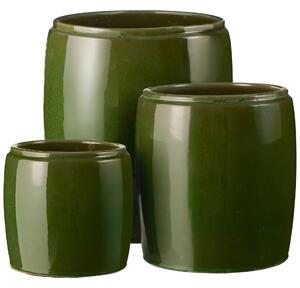 Keramický obal na květiny Saigon Olive Green S