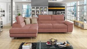 Luxusní sedací souprava Cinnamon, cihlová Uttario Velvet, pravý roh