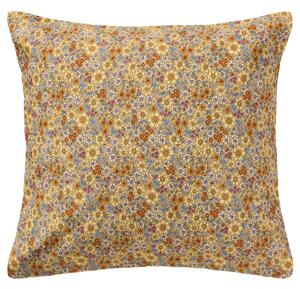 Bavlněný povlak na polštář Dusty Yellow / flowers 60 × 60 cm