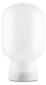 Stolní lampa Normann Copenhagen, Bílá, Obývací pokoj, Sklo