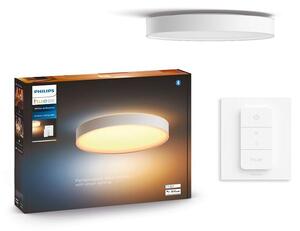 Philips HUE LED White Ambiance 41160/31/P6 Enrave L stropní svítidlo 33,5W 4300lm 2200-6500K 42,5cm bílé stmívatelné BlueTooth + HUE Switch