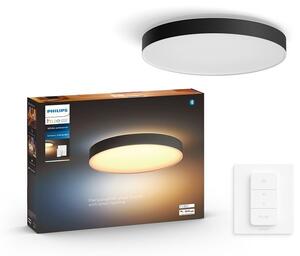 Philips HUE LED White Ambiance 41160/30/P6 Enrave L stropní svítidlo 33,5W 4300lm 2200-6500K 42,5cm černé stmívatelné BlueTooth + HUE Switch