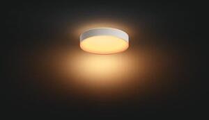 Philips HUE LED White Ambiance 41165/31/P6 Devere M koupelnové stropní svítidlo 19,2W 2450lm 2200-6500K IP44 38,1cm bílé stmívatelné BlueTooth + HUE Switch