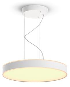 Philips HUE LED White Ambiance 41162/31/P6 Enrave závěsné svítidlo 33,5W 4300lm 2200-6500K 42,5cm bílé stmívatelné BlueTooth + HUE Switch