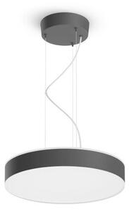 Philips HUE LED White Ambiance 41162/30/P6 Enrave závěsné svítidlo 33,5W 4300lm 2200-6500K 42,5cm černé stmívatelné BlueTooth + HUE Switch