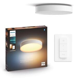 Philips HUE LED White Ambiance 41166/31/P6 Devere L koupelnové stropní svítidlo 33,5W 4300lm 2200-6500K IP44 42,5cm bílé stmívatelné BlueTooth + HUE Switch