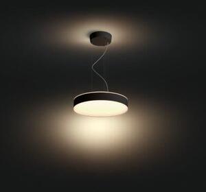 Philips HUE LED White Ambiance 41162/30/P6 Enrave závěsné svítidlo 33,5W 4300lm 2200-6500K 42,5cm černé stmívatelné BlueTooth + HUE Switch