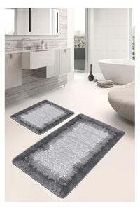 Černo-šedé koupelnové předložky v sadě 2 ks 60x100 cm – Mila Home
