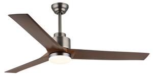 GLOBO 03607 MODESTO stropní ventilátor se světlem D1480mm LED 20W 1800/900lm 2700-6500K imitace dřeva, časovač, dálkový ovladač
