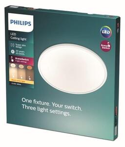 Philips SuperSlim Clear LED CL550 stropní svítidlo 250mm 15W / 1300lm 2700K SceneSwitch