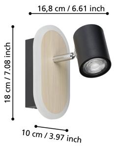 Eglo 901631 - LED Nástěnné bodové svítidlo RIMBOCCHI LED/7W/230V hnědá/černá