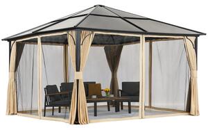 Moderní zahradní altán Santiago Premium 4x4m Garden Point béžový