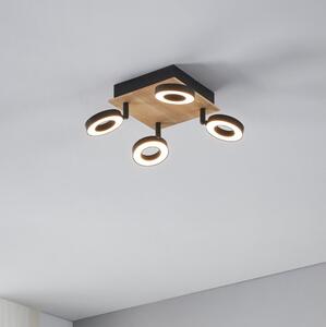 Eglo 901205 - LED Bodové svítidlo RIELVES 4xLED/4,2W/230V černá/hnědá