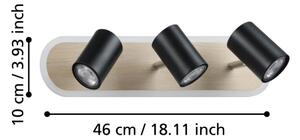 Eglo 901633 - LED Bodové svítidlo RIMBOCCHI LED/20W/230V hnědá/černá