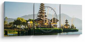 Obraz Mount Batur (s hodinami) (90x30 cm)