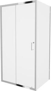 MEXEN - Apia sprchový kout, posuvné dveře, 125 x 70 cm, transparentní, chrom - 840-125-070-01-00