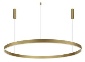 Nova Luce Závěsné LED svítidlo MOTIF, ø 150cm, 80W 3000K stmívatelné Barva: Mosaz