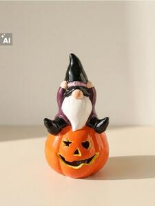 Sinsay - Halloweenská LED dekorace ve tvaru skřítka na dýni - vícebarevná