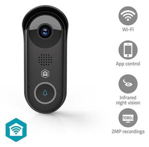 Nedis WIFICDP11BK - Chytrý videozvonek se senz. 5V Full HD 1080p IP54 Wi-Fi Tuya