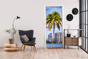 Samolepící fototapeta na dveře - Miami