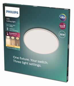 Philips 8719514327146 Super Slim CL550 stropní svítidlo LED D550mm 36W/3200lm 2700K bílá SceneSwitch
