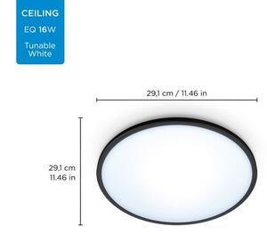 Philips WiZ Tunable white 8719514338036 SuperSlim stropní svítidlo LED 16W/1600lm 2700-6500K černá stmívatelné
