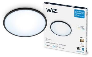 Philips WiZ Tunable white 8719514338036 SuperSlim stropní svítidlo LED 16W/1600lm 2700-6500K černá stmívatelné