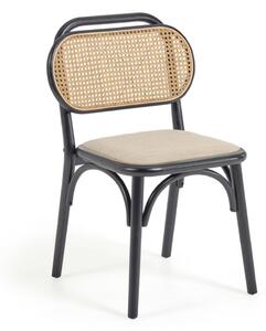 Černo-béžová jídelní židle Doriane – Kave Home