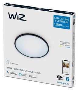 Philips WiZ Tunable white 8719514338036 SuperSlim stropní svítidlo LED 16W/1600lm 2700-6500K černá stmívatelné