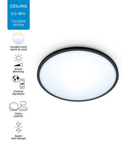 Philips WiZ Tunable white 8719514338036 SuperSlim stropní svítidlo LED 16W/1600lm 2700-6500K černá stmívatelné