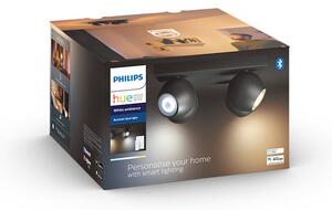 Philips Hue White Ambiance 8719514339163 BUCKRAM stropní bodové svítidlo 4xGU10 +SWITCH 4x5,5W/4x250lm 2200-6500K čierna bluetooth
