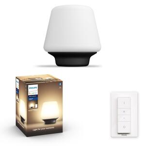 Philips Hue White Ambiance 8719514341418 Wellness stolní lampička D186mm 1xE27 +SWITCH 9,5W/806lm 2200-6500K čierna bluetooth