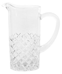 Skleněný džbán s diamantovým brusem Lorient - 20*11*22 cm / 1150ml - Chic Antique