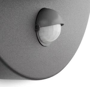 Philips 16246/93/PN June venkovní nástěnné svítidlo E27 1x42W IP44 antracitové s pohybovým čidlem