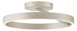Viokef LED stropní svítidlo Saturn, Ø 40 cm, krémově stříbrná barva, kov, stmívatelný, Krémová / jantar, Obývací pokoj / jídelna, kov, Moderní