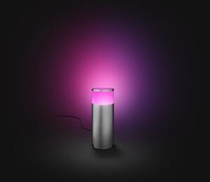 Philips HUE CALLA exteriérový zahradní sloupek LED 8W 600lm IP65 2200-6500K RGB, prodlužovací jednotka, nerez