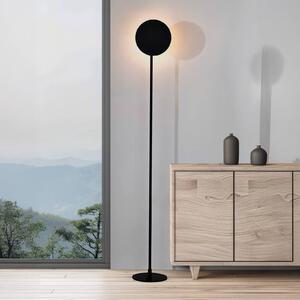 Viokef LED stojací lampa Isabel, černá, výška 168 cm, kov, Černá, Obývací pokoj / jídelna, Hliník, Moderní