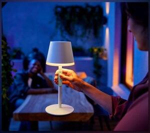 8719514404571 Philips HUE Go přenosná dotyková stolní lampička LED 36cm 6,2W/530lm CCT RGB IP54 bílá bluetooth včetne baterie