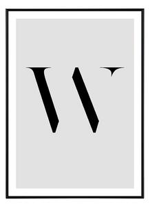 Letter W - 50x70 cm Obraz