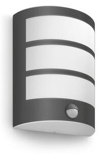 Philips 8719514417632 Python venkovní nástěnné svítidlo se senzorem LED 6W/450lm 2700K IP44 antracit