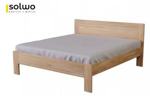 Masivní postel ALEXIA - Solwo Design Dřevo a odstín oleje: DUB Cink - Olej odstín DO206, Rozměr spací plochy: 220x200