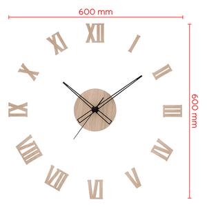 Dřevěné designové hodiny světle hnědé PRIM Romulus - A
